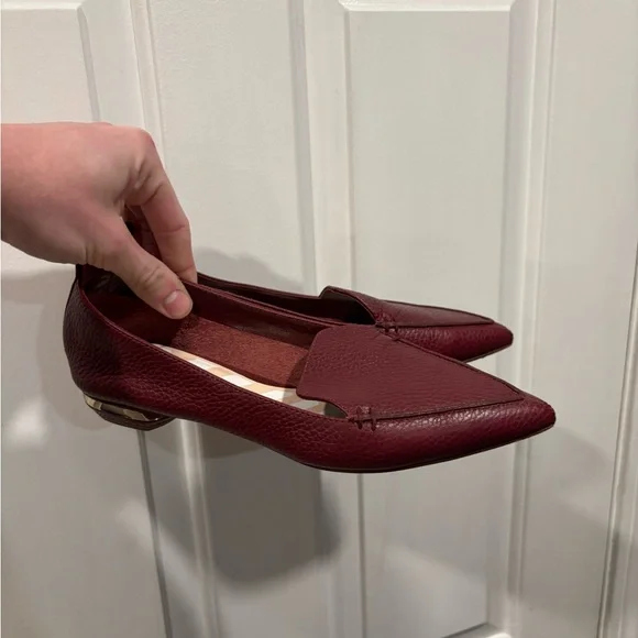 Nicholas Kirkwood Beya Burgundy Flats Women’s Size EU 36 - Picture 1 of 7